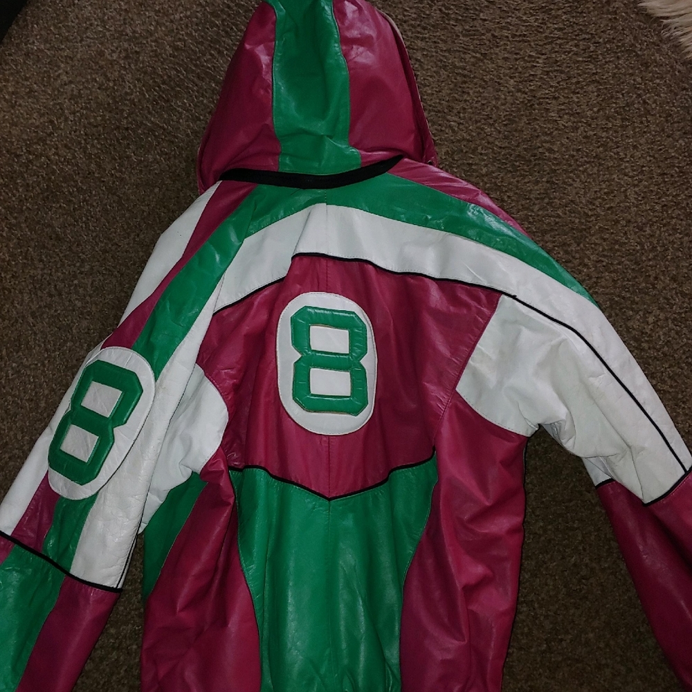 Vintage authentic 8 ball leather jacket